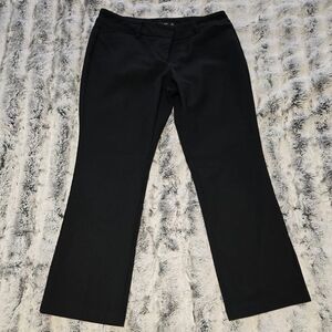 7th Avenue Black Straight Leg Dress Pants - 10 Petite - LIKE NEW